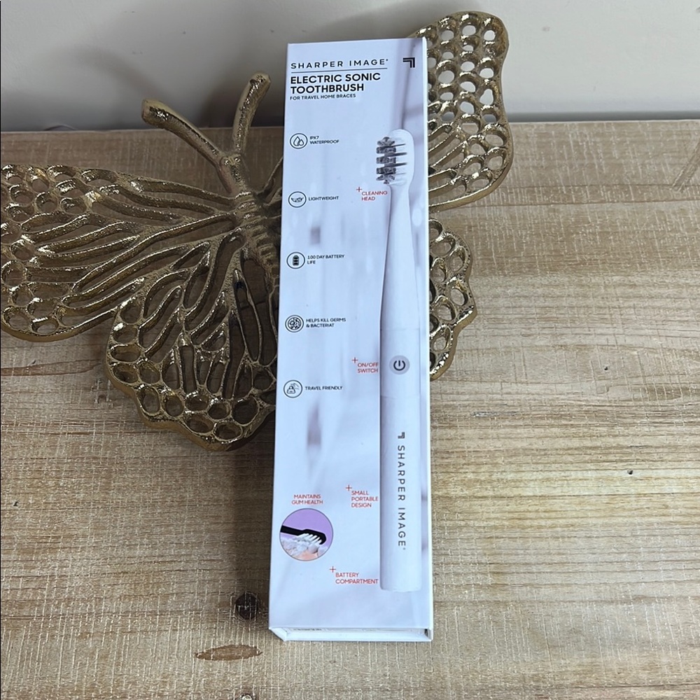 Sharper Image White Sonic Toothbrush